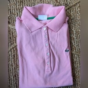 Lacoste 40 Pink Polo Shirt